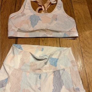 Fabletics Abstract Patterned Activewear Set